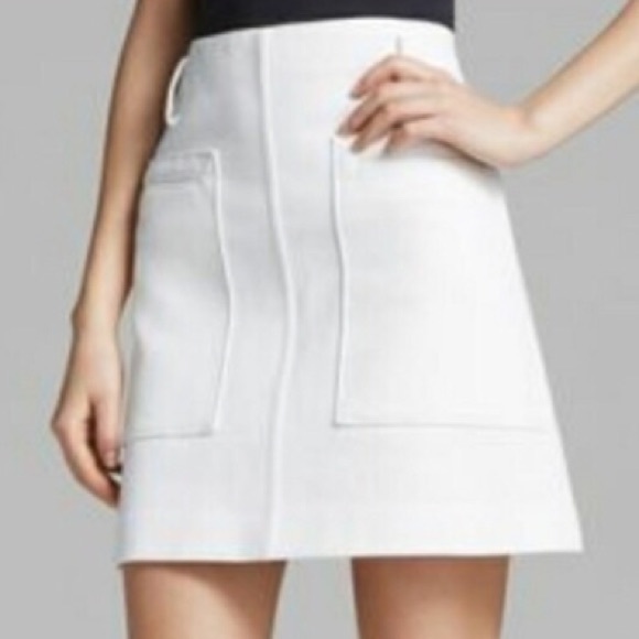 Theory Dresses & Skirts - NWOT Theory White Pocket Mini Skirt